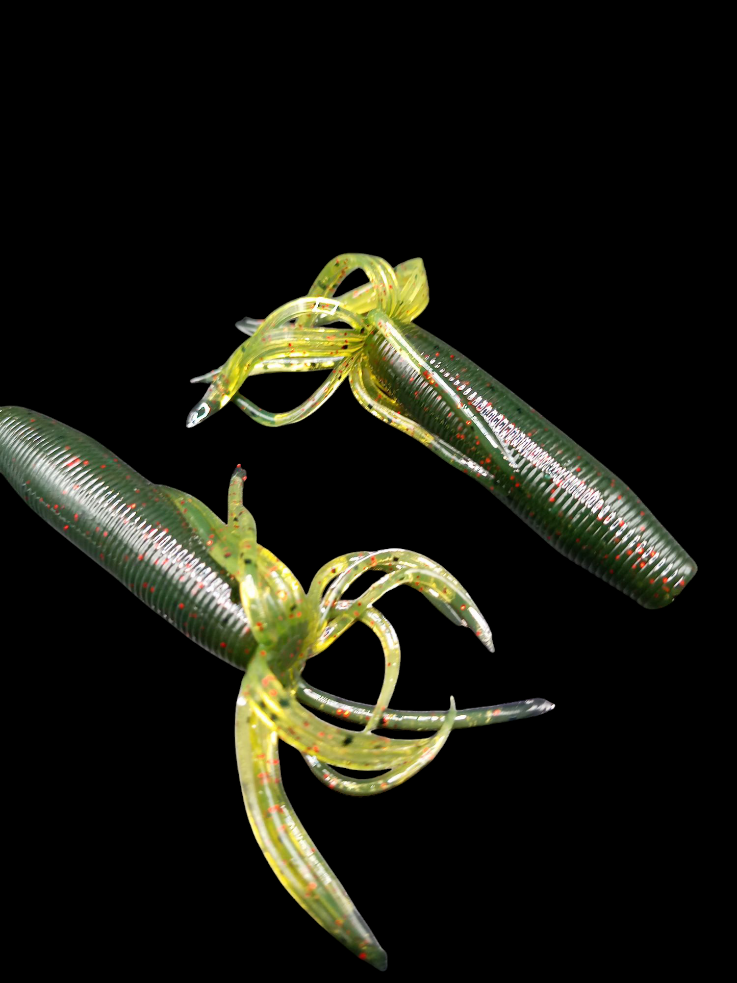 Tube4" Green Watermelon Blk Red Flk x8