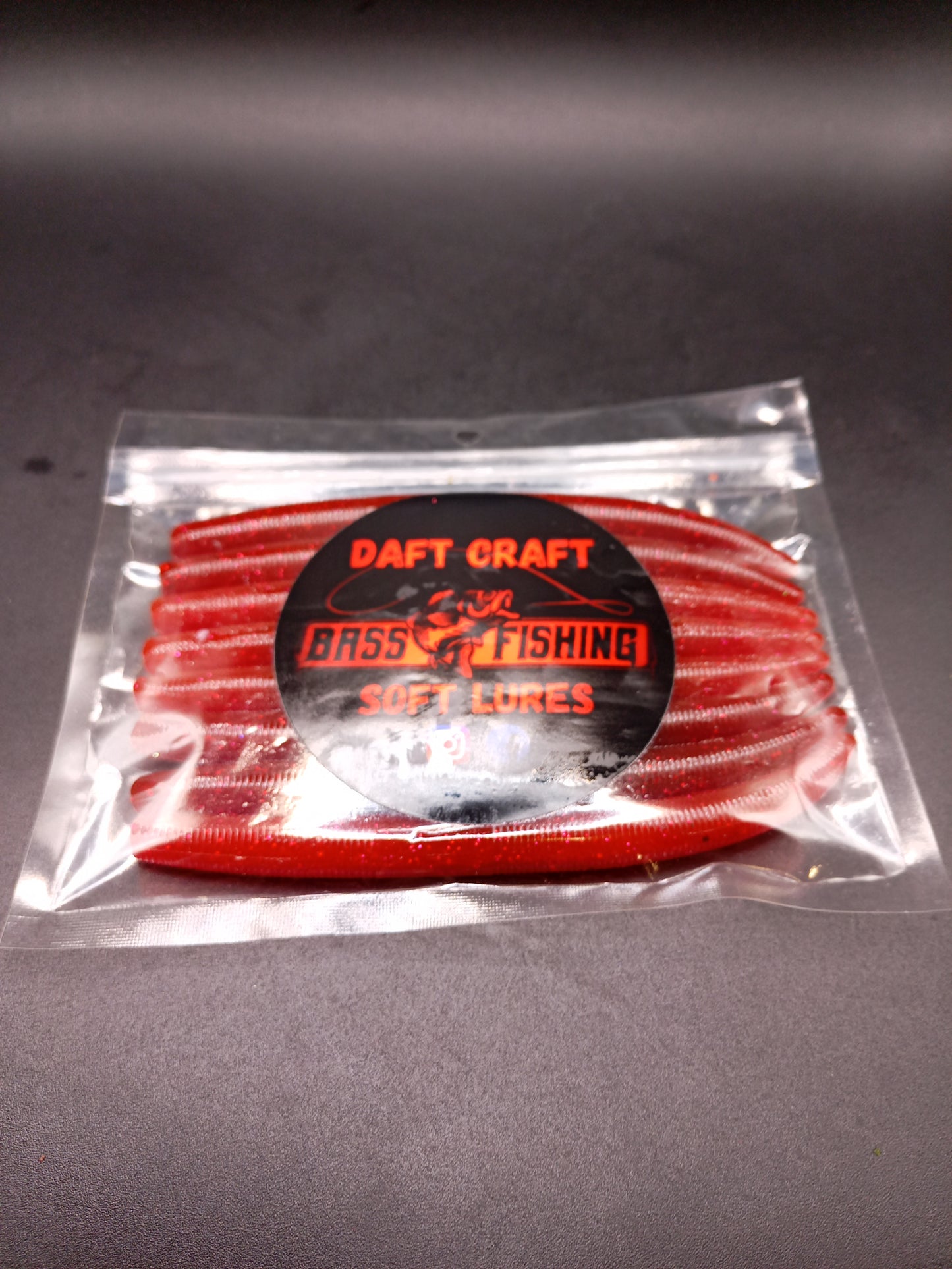 Worm 5" Red Candy fushia flk x8