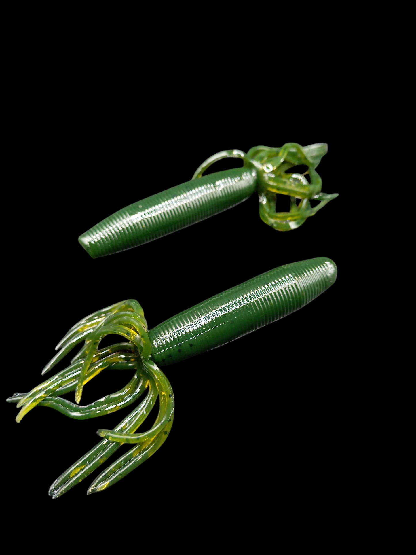 Tubes 4" Green Watermelon blk flk x8
