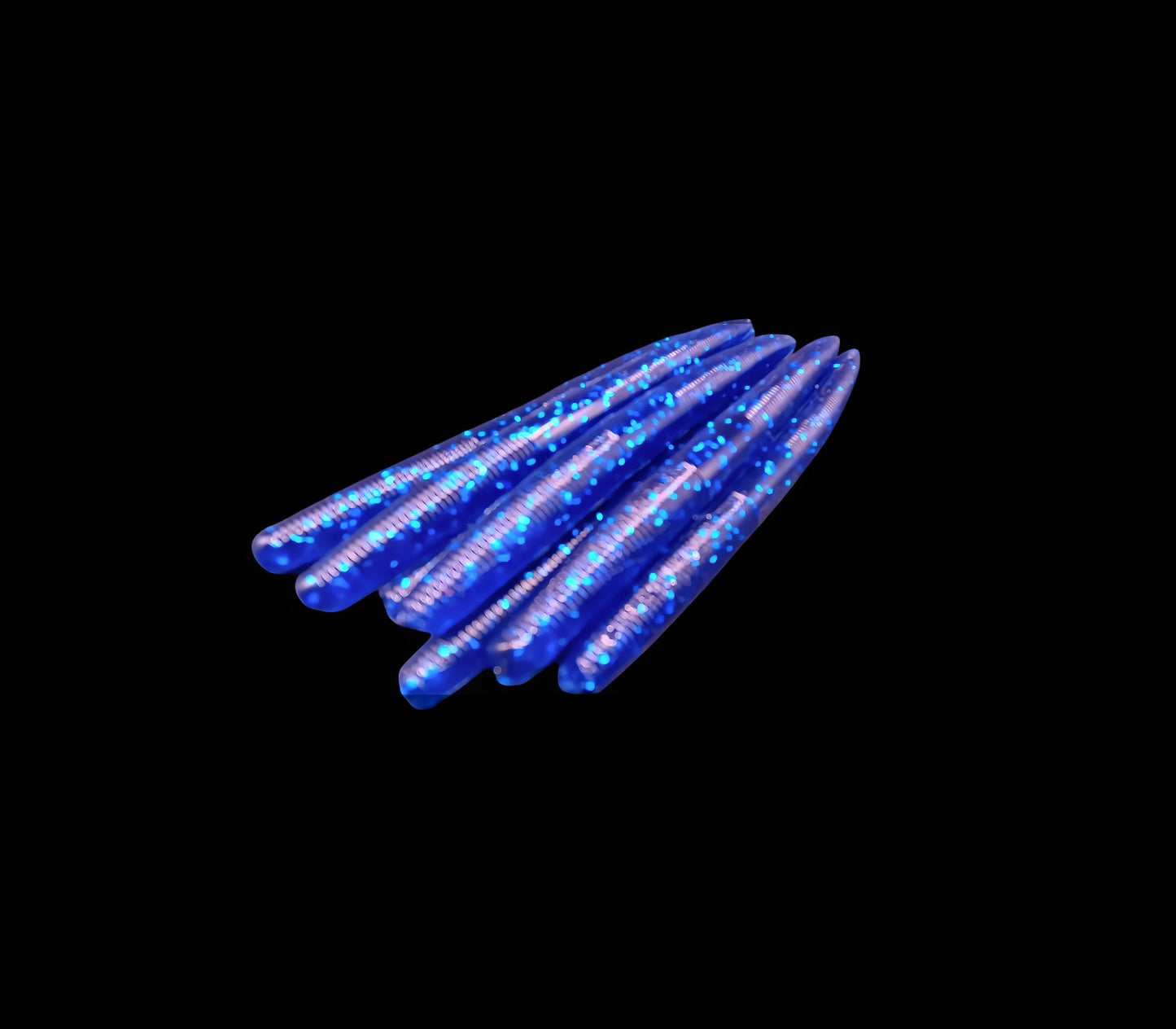 Worm 5" Blue Blu flk x8