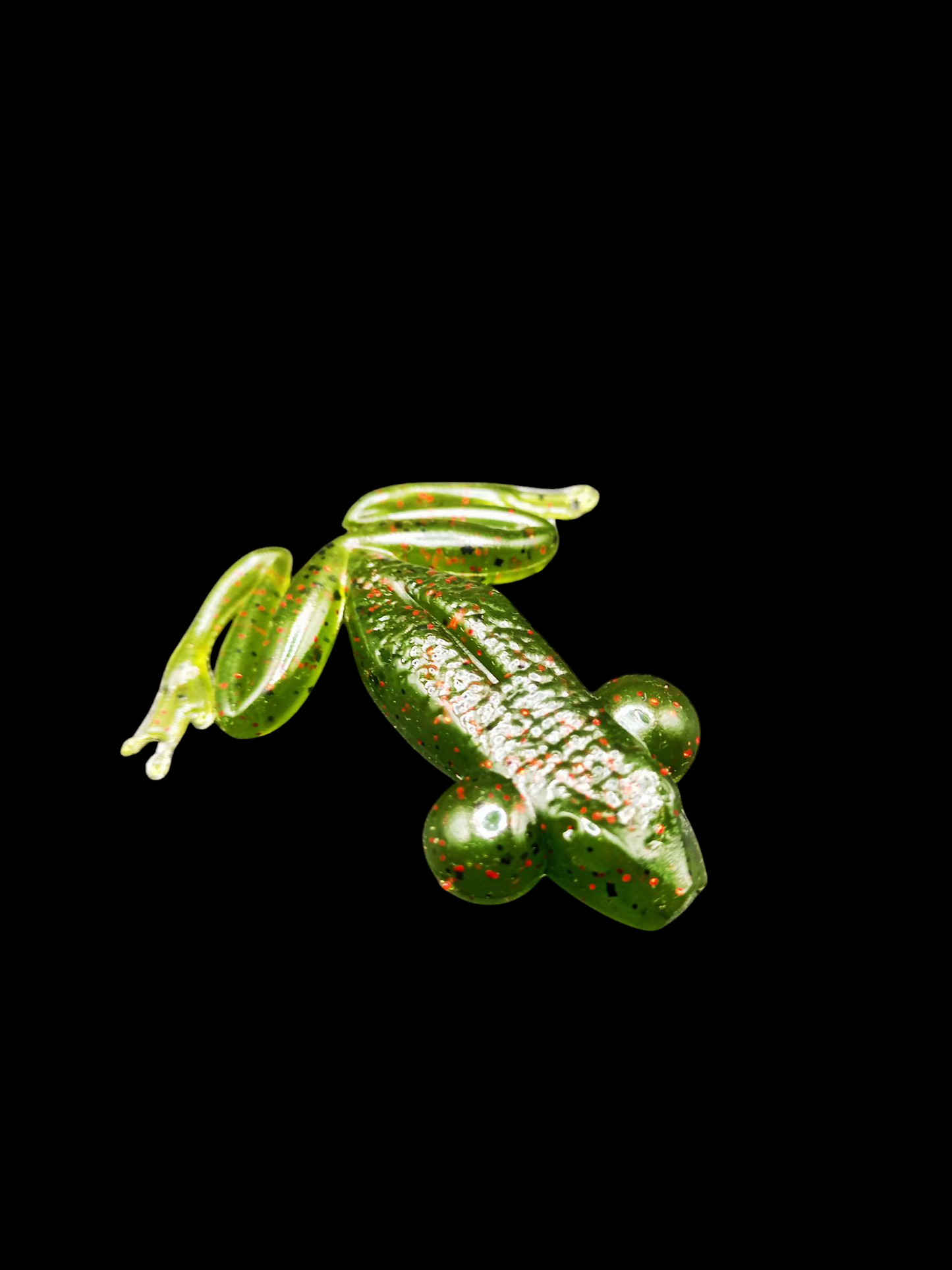 Anura Frog© SOFT Sinking 2,3"-4,3" Green Watermelon blk red flk x8
