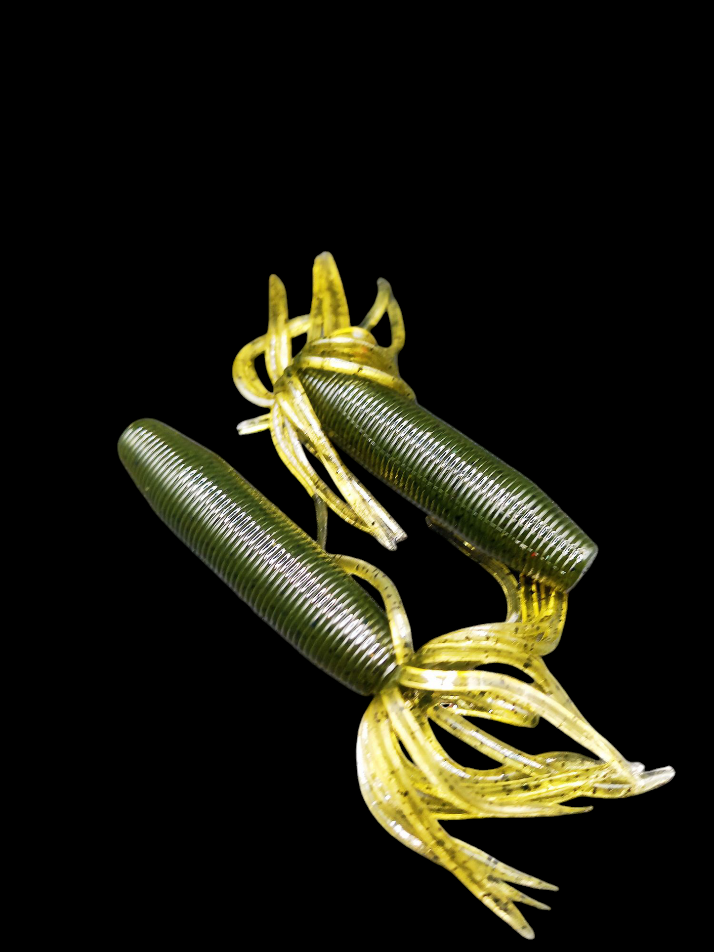 Tubes 4"Green Baby Bass blk flk x8