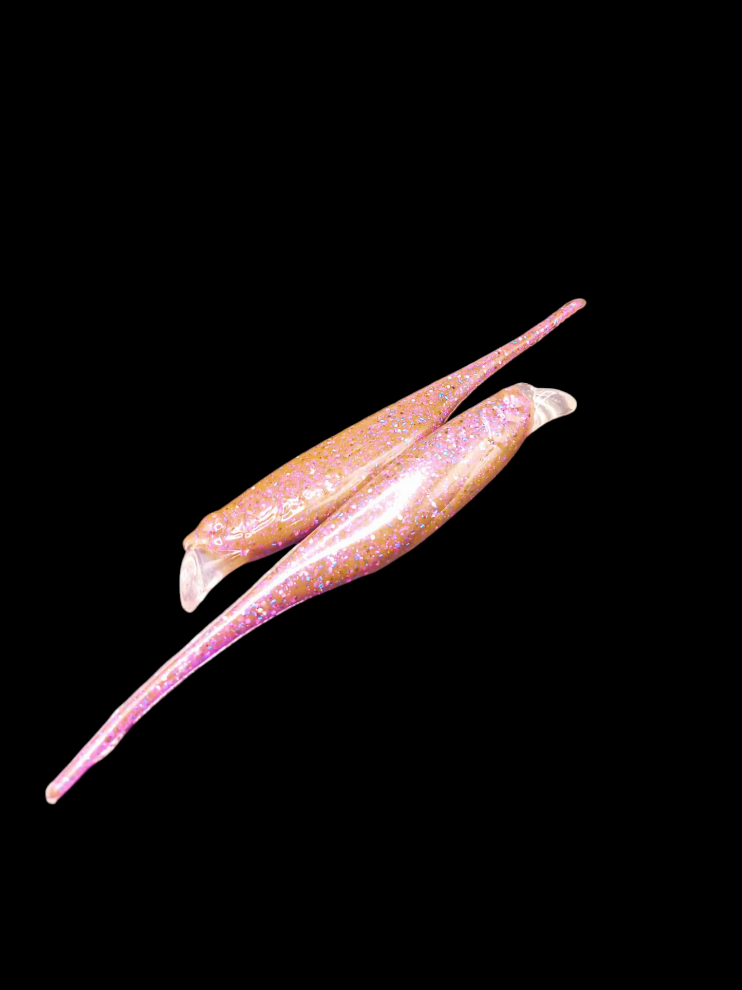 Fly Shad© 6"Cameleon Night, Blk Blu fush flk x4