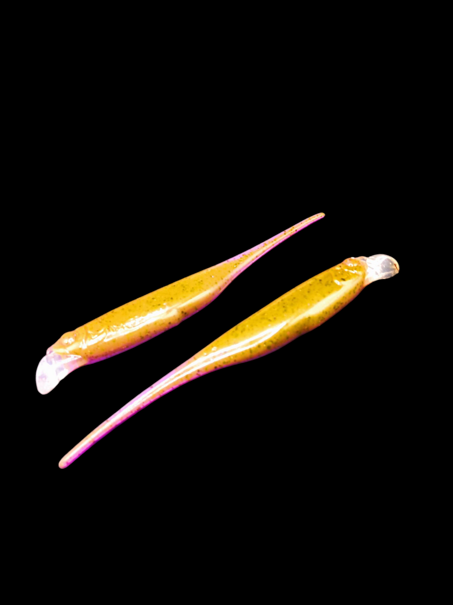 Fly Shad© 6"Cameleon Purple, Blk flk x4
