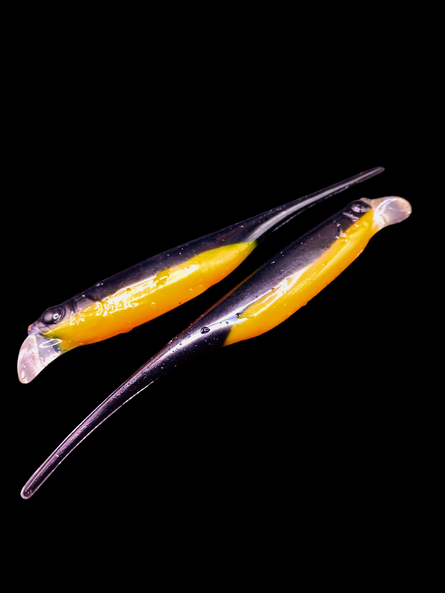 Fly Shad© 6" Black Perch x4