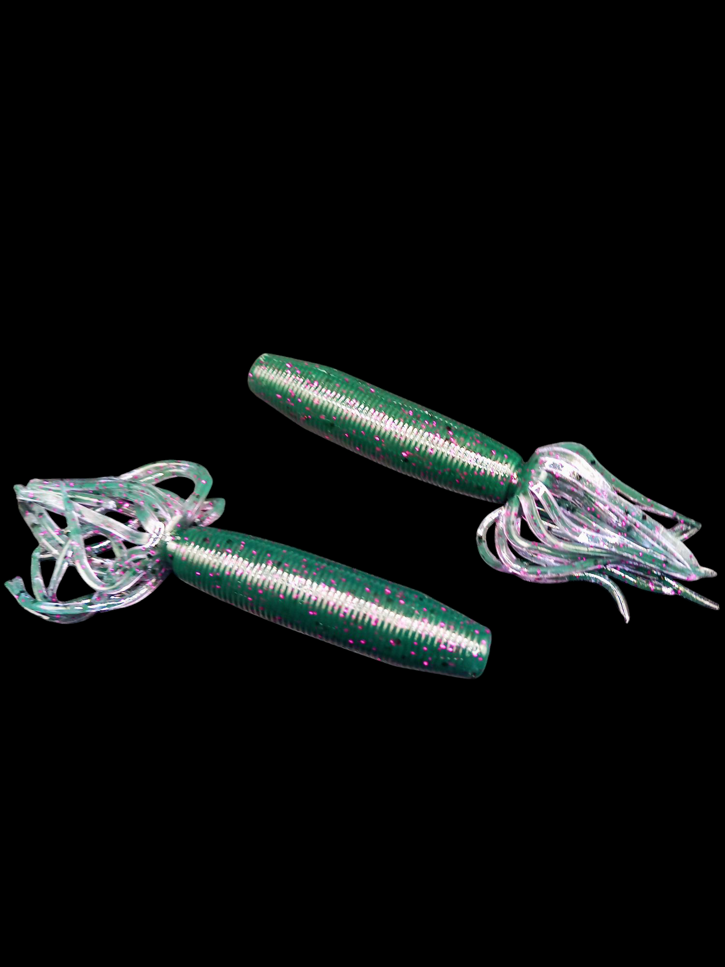 Tube 4" Bottle Green Indigo fush blk flk x8
